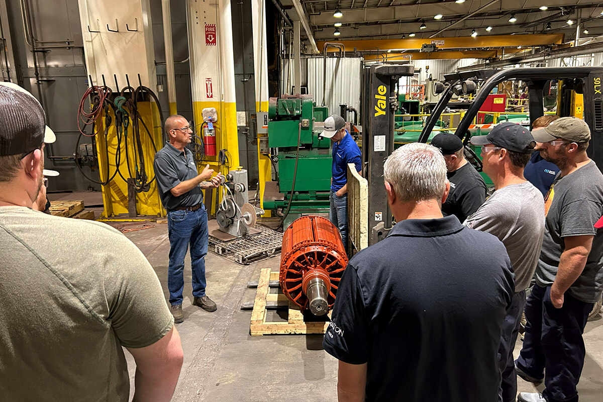 Motor 101 training session with smith services expert