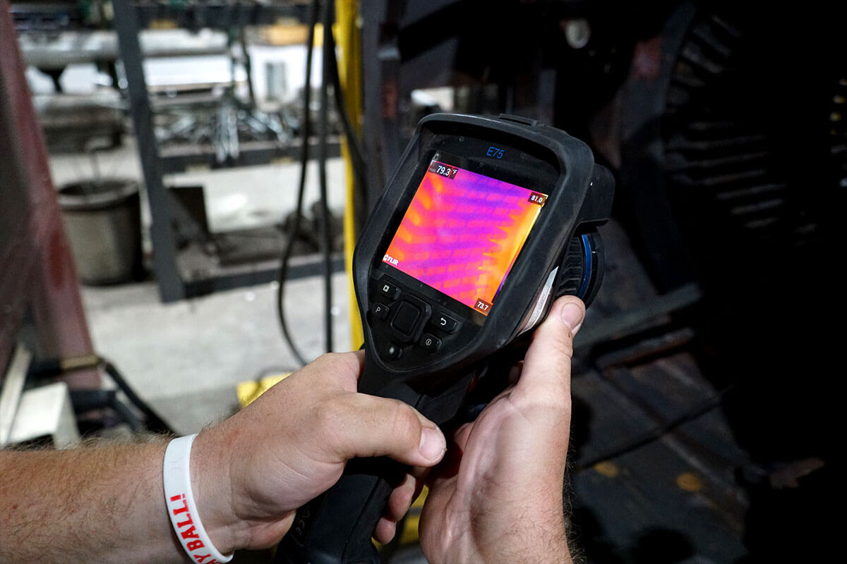 Smith Services using electrical thermal imaging for diagnostic maintenance and service
